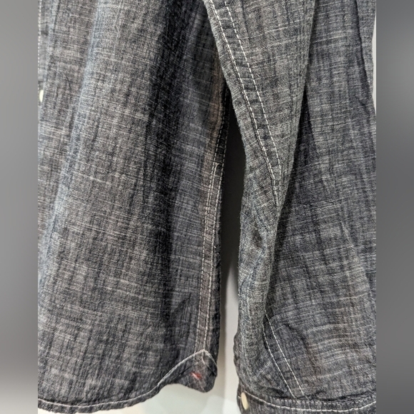 Men's Hudson and Barrow NYC gentlemen's outfitters, grey button up shirt - Picture 3 of 5